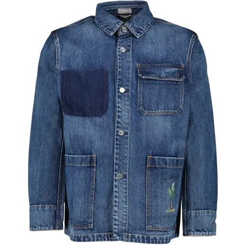 Denim Jacket Autumn-Winter 2024 Men's Collection , male, Sizes: L, M - Dior - Modalova