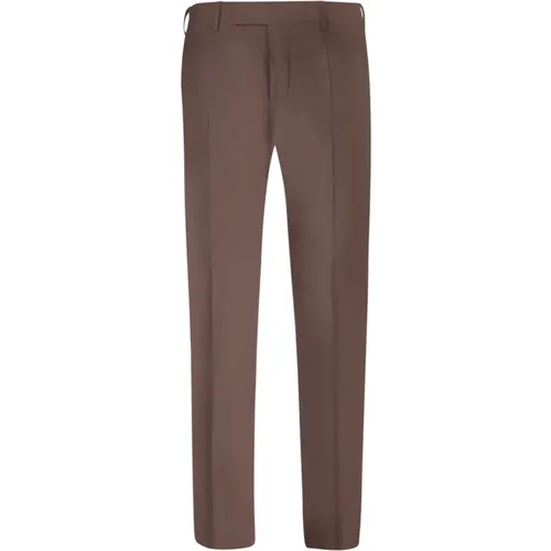 Wool Straight Leg Trousers , male, Sizes: L - PT Torino - Modalova