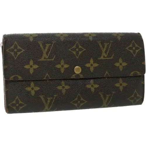 Pre-owned Wallets, female, , Size: ONE SIZE Pre-owned Canvas wallets - Louis Vuitton Vintage - Modalova