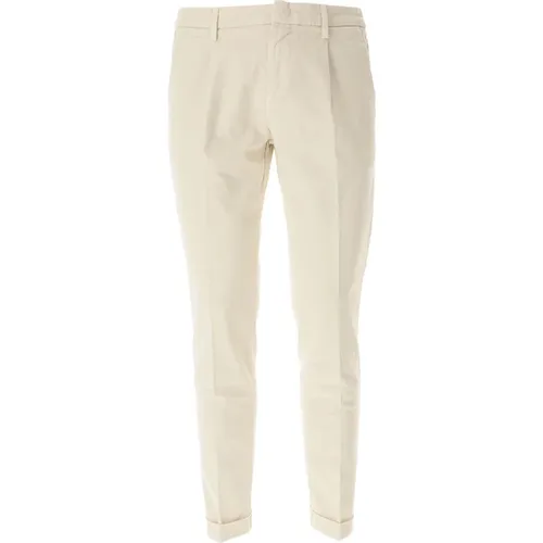 Chinos, male, , Size: W36 Ivory Trousers - Stylish Model - Fay - Modalova