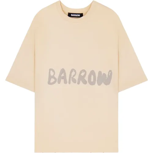 T-Shirt mit Druck , unisex, Größe: L - BARROW - Modalova