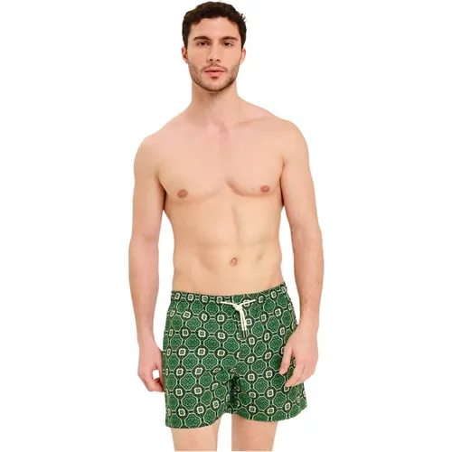 Mediterranean Linen Swim Shorts , male, Sizes: L, XL - Peninsula - Modalova