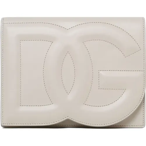 Ivory DG Crossbody Bag , female, Sizes: ONE SIZE - Dolce & Gabbana - Modalova