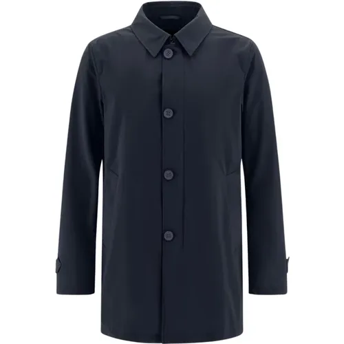 Single-Breasted Coats , male, Sizes: L, S, 2XL, M - Herno - Modalova