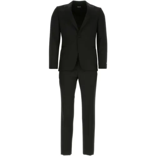 Single Breasted Suits, male, , Size: M Classic Men's Suit Set - Ermenegildo Zegna - Modalova