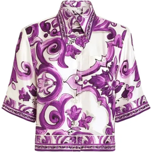 Shirts, female, , Size: M Stylish Shirts for Men - Dolce & Gabbana - Modalova