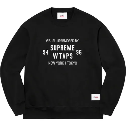 Limitierte Auflage Schwarzer Crewneck Pullover - Supreme - Modalova