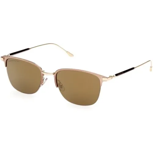 Bronze Frame Men's Sunglasses , male, Sizes: 53 MM - Longines - Modalova