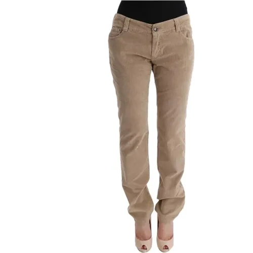 Slim-fit Trousers, female, , Size: L Corduroy Casual Pants - Ermanno Scervino - Modalova