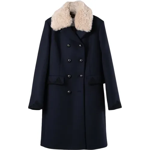 Double-Breasted Coat , female, Sizes: L - bazar deluxe - Modalova