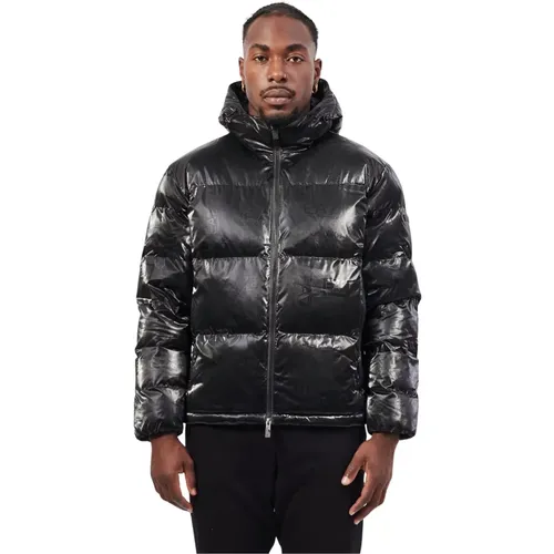 Quilted Hooded Coat , male, Sizes: XL, 2XL - Emporio Armani - Modalova