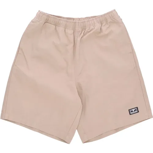 Relaxed Twill Shorts in Irish Cream , male, Sizes: XL, L - Obey - Modalova