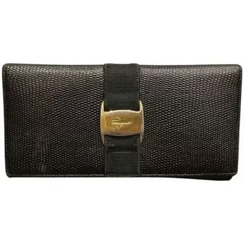 Pre-owned Wallets, female, , Size: ONE SIZE Pre-owned Leather wallets - Salvatore Ferragamo Pre-owned - Modalova