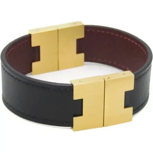 Pre-owned Leather bracelets , female, Sizes: ONE SIZE - Hermès Vintage - Modalova