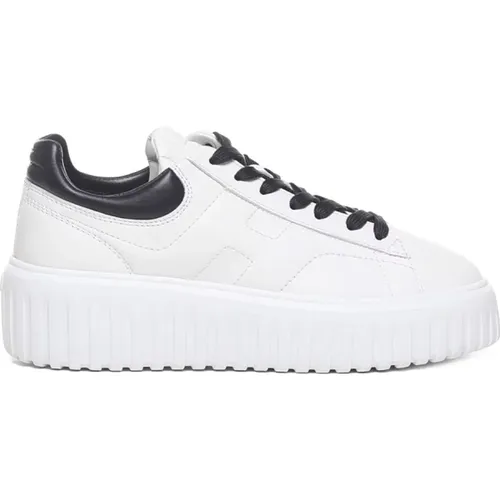 Leather Sneakers Memory Foam Sole , female, Sizes: 6 1/2 UK, 5 1/2 UK, 7 UK - Hogan - Modalova