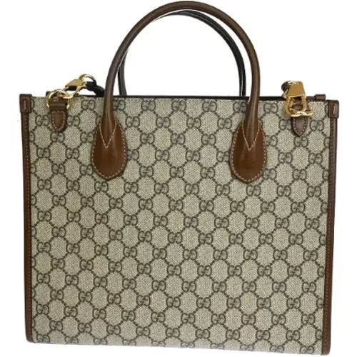 Pre-owned Tote Bags, female, , Size: ONE SIZE Pre-owned Canvas totes - Gucci Vintage - Modalova