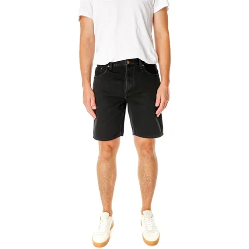 High-Waist Denim Shorts , Herren, Größe: W32 - Nudie Jeans - Modalova
