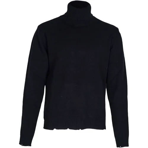 Turtlenecks, male, , Size: M Men's High Neck Wool Sweater - Mauro Grifoni - Modalova