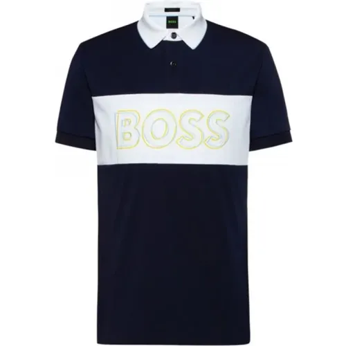 Polo-Shirt mit Regular Fit aus Baumwollmischung - Hugo Boss - Modalova