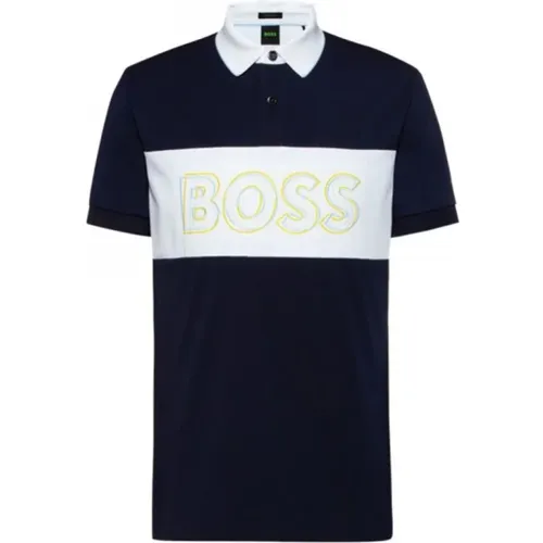 Polo-Shirt mit Regular Fit aus Baumwollmischung , Herren, Größe: L - Hugo Boss - Modalova