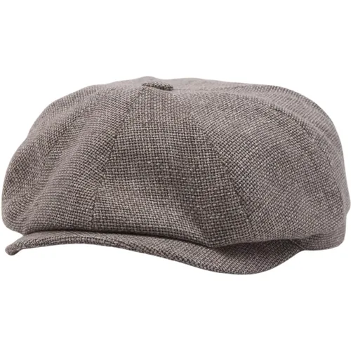 Schieberm?tze Hatteras Virgin Wool Linen 6840103 - 57 , Herren, Größe: 57 CM - Stetson - Modalova