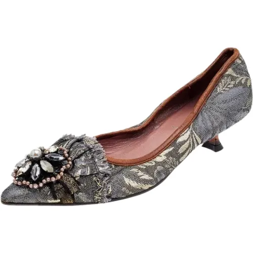 Pre-owned Stoff heels - Miu Miu Pre-owned - Modalova