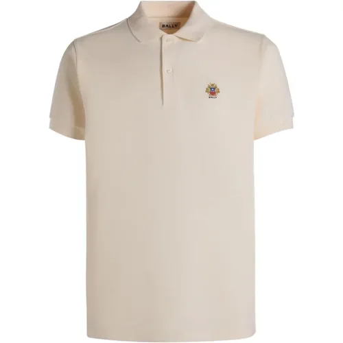 Polo Shirts, male, , Size: 3XL Embroidered Logo Polo Shirt - Bally - Modalova