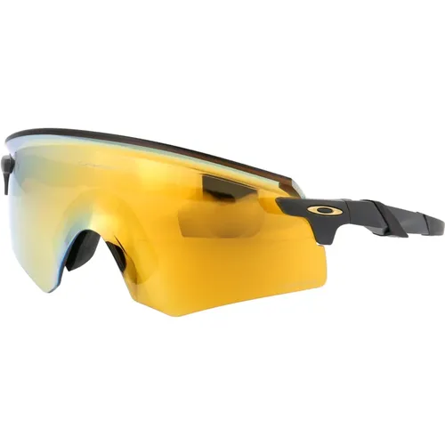 Sunglasses, male, , Size: 36 MM Stylish Sunglasses with Encoder Technology - Oakley - Modalova