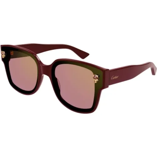 Sunglasses, unisex, , Size: 63 MM Panthère Cateye Sunglasses - Cartier - Modalova