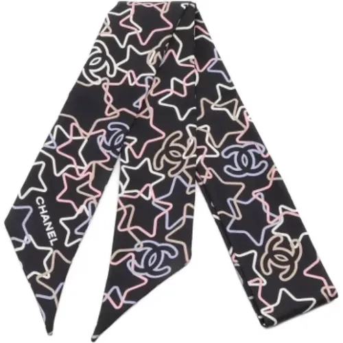 Pre-owned Scarves, female, , Size: ONE SIZE Pre-owned Silk scarves - Chanel Vintage - Modalova