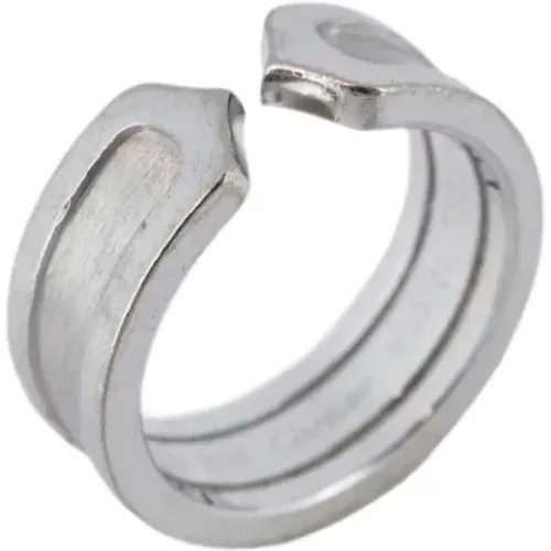 Pre-owned Jewellery, female, , Size: ONE SIZE Pre-owned White Gold rings - Cartier Vintage - Modalova