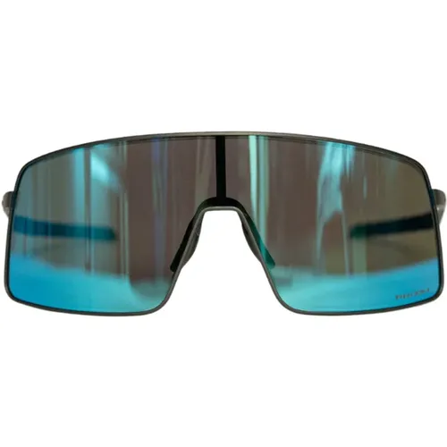 Satin Prizm Titanium Sunglasses , male, Sizes: 36 MM - Oakley - Modalova