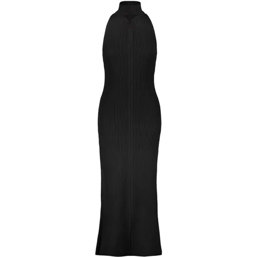 Rib Knit Diamond Neck Maxi Dress , female, Sizes: L - Courrèges - Modalova