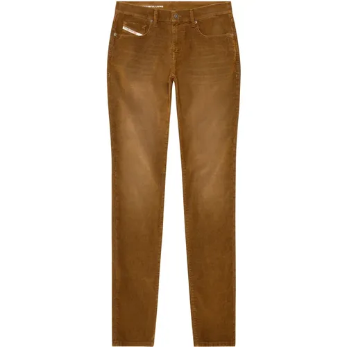 Slim-Fit Brons Jeans , Herren, Größe: W31 L34 - Diesel - Modalova