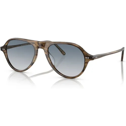 Pilot 0Ov5406U- Sepia smoke , unisex, Sizes: ONE SIZE - Oliver Peoples - Modalova