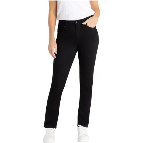 Klassische schwarze Denim-Jeans mit regulärer Passform - MAC - Modalova