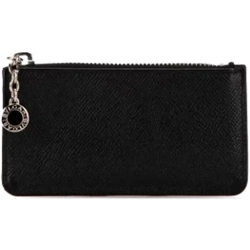 Pre-owned Wallets, female, , Size: ONE SIZE Pre-owned Leather wallets - Bvlgari Vintage - Modalova