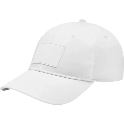 Weiße Mütze mit Logo Patch - Calvin Klein - Modalova