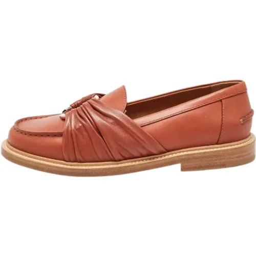 Pre-owned Flats, female, , Size: 7 US Pre-owned Leather flats - Chloé Pre-owned - Modalova