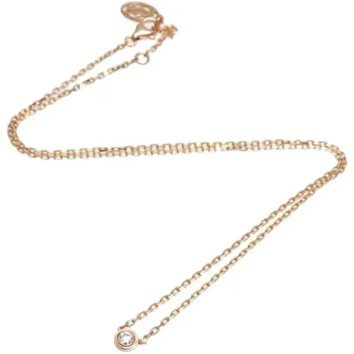 Pre-owned Jewellery, female, , Size: ONE SIZE Pre-owned Rose Gold necklaces - Cartier Vintage - Modalova