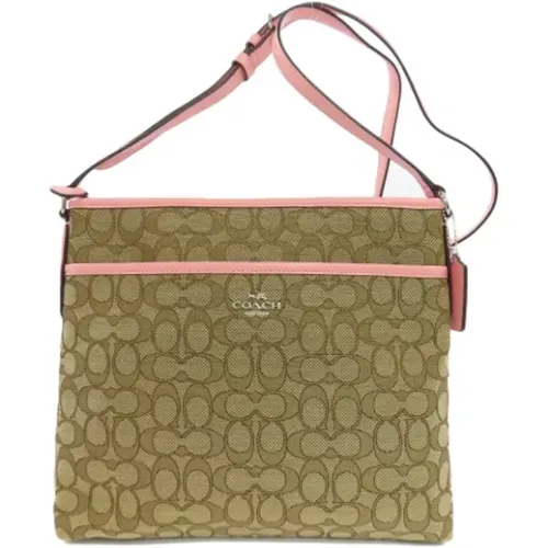 Pre-owned Cross Body Bags, female, , Size: ONE SIZE Pre-owned Canvas shoulder-bags - Coach Pre-owned - Modalova