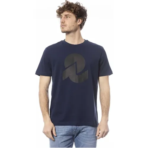 Blau Baumwolle Logo Print T-Shirt - Invicta - Modalova