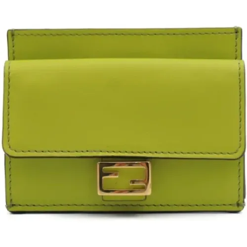 Pre-owned Wallets, female, , Size: ONE SIZE Pre-owned Leather wallets - Fendi Vintage - Modalova