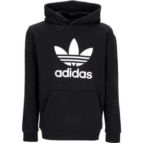 Hoodies, male, , Size: L Classic Trefoil Hoodie Lightweight Sweatshirt - Adidas - Modalova