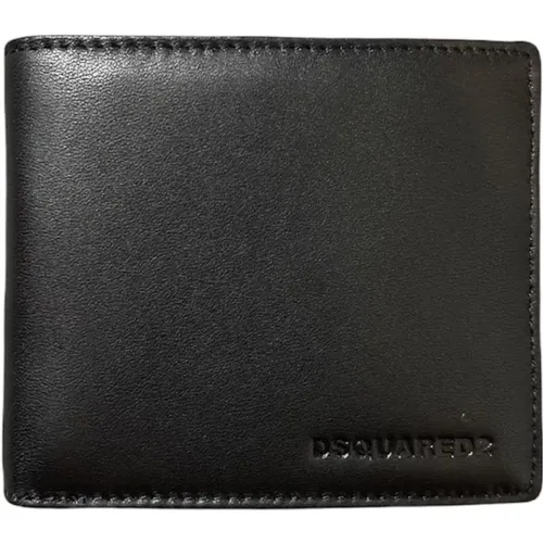 Bi-fold Wallet with Branding , male, Sizes: ONE SIZE - Dsquared2 - Modalova
