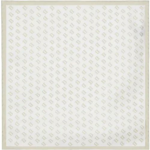Seiden-Taschentuch mit All-over-Logo-Print , Herren, Größe: ONE Size - Boggi Milano - Modalova