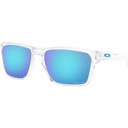 Sylas 9448 Sunglasses in Clear-Prizm Sapphire , male, Sizes: 57 MM - Oakley - Modalova