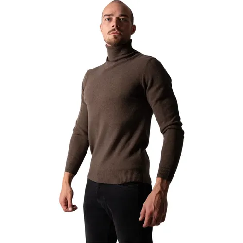 Turtlenecks, male, , Size: XL Cashmere Turtleneck Melange - Daniele Fiesoli - Modalova