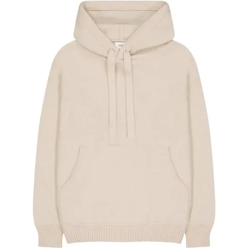 Hoodies, male, , Size: S Comfy Hooded Sweater in Cashmere Silk - Laneus - Modalova