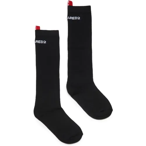 Socken mit Logo und Zuglasche - Dsquared2 - Modalova